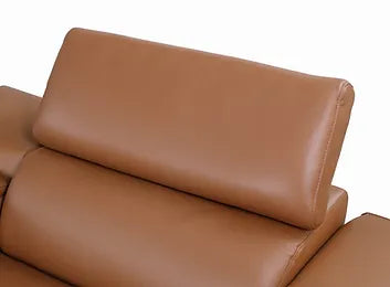 Picasso 6-PC Caramel Italian Leather Sectional