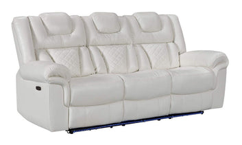 Alexa White 3-PC Recliner Set