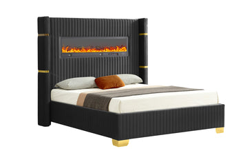 Ashray Black Platform Bed