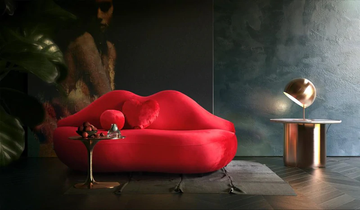 Red Velvet Loveseat
