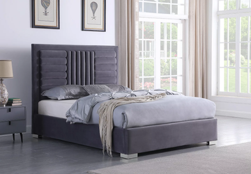 Anita Velvet Platform Bed