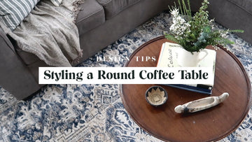 how to decorate a round coffee table 