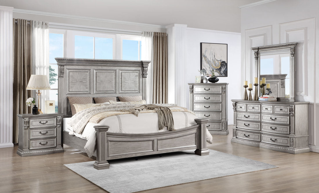 Dolly Platinum 5-PC Bedroom Suite