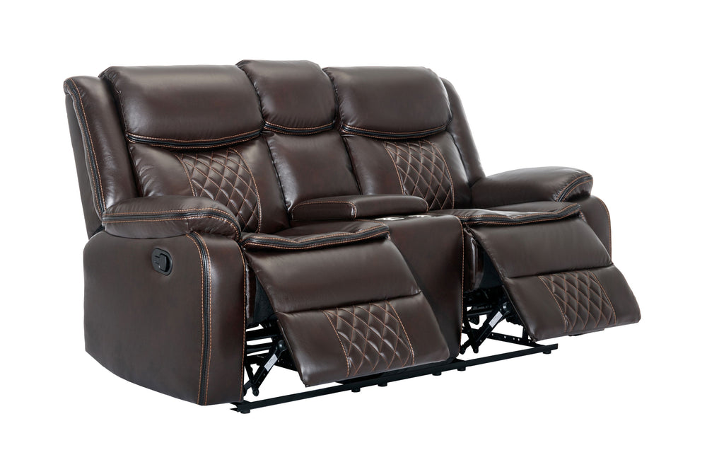 Weston 3-PC Brown Reclining Living Room Set