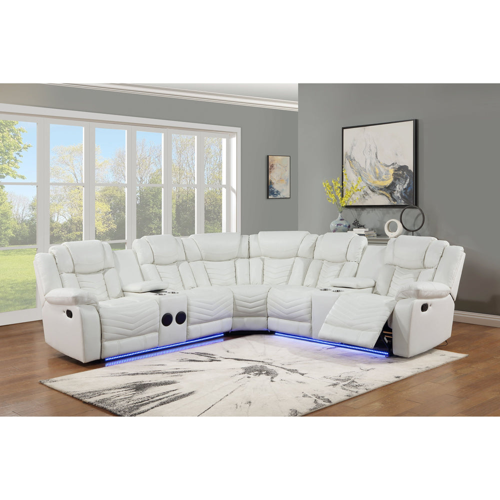 S2021 Lucky Charm Sectional (White)