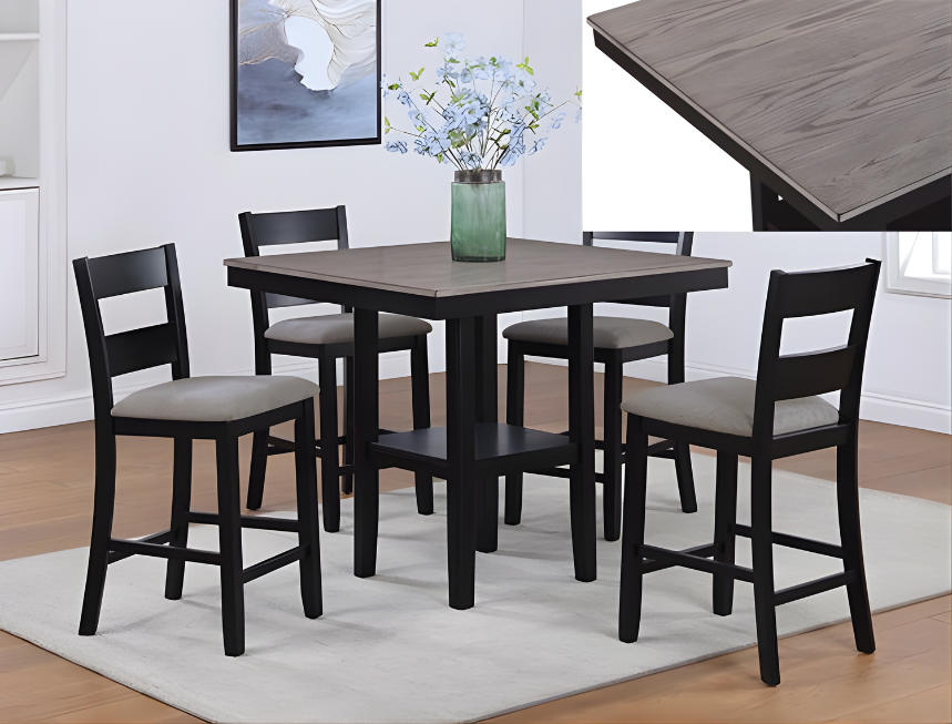2631SET-LG LESTER 5-PK CT HT TBL SET L.GREY