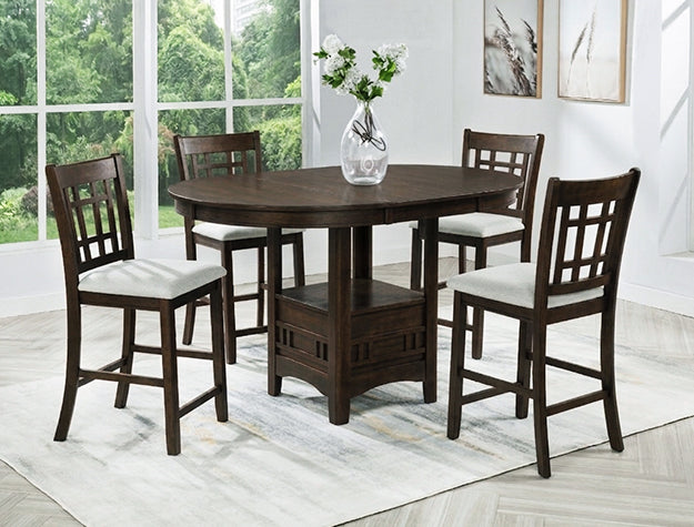 Hartwell Dining Table Set – 5PC & 7PC | White, Espresso Brown & Black