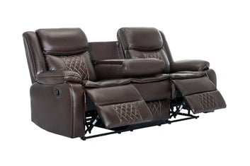 Weston 3-PC Brown Reclining Living Room Set