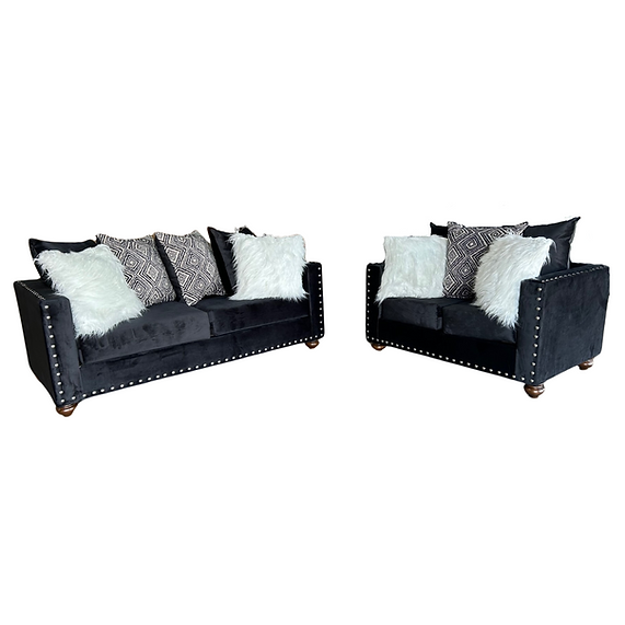 S315 Black Sofa & Loveseats