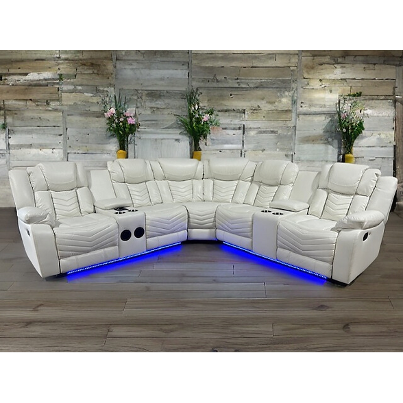 S2021 Lucky Charm Sectional (White)