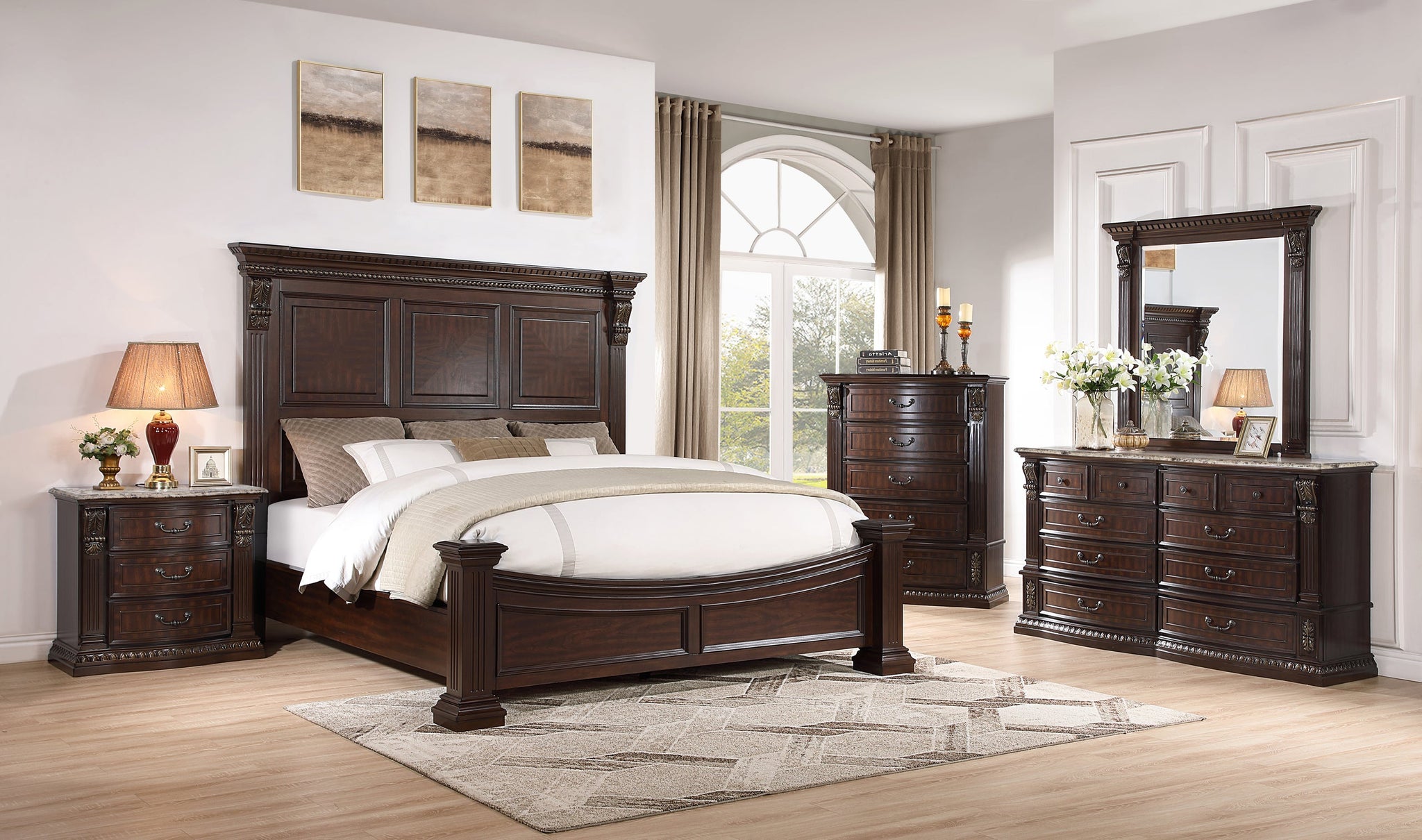 Dolly Espresso 5-PC Bedroom Suite