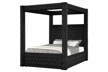 Castle Velvet Platform Bed