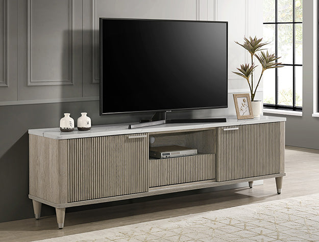 Britany TV Stand – Black & Drift Wood | 78.6"W