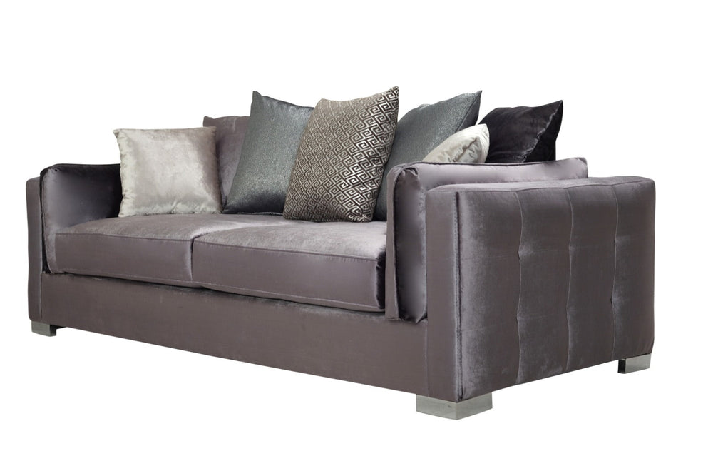Clara Gray Velvet Sofa & Loveseats