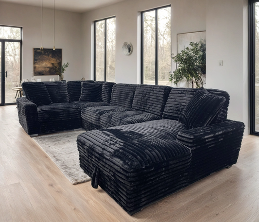 Alison Sectional w/Storage Chaise