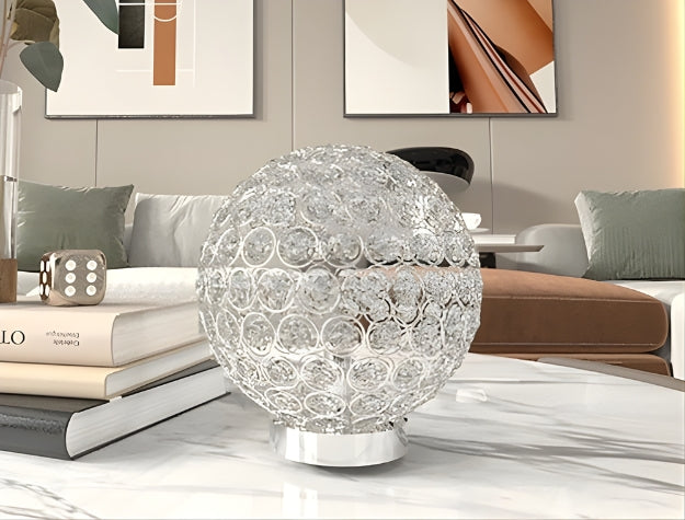 6262T-2 CRYSTAL GLOBE TABLE LAMP