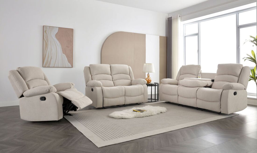 Dynamo Beige 3-PC Reclining Set