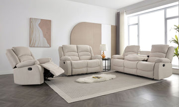 Dynamo Beige 3-PC Reclining Set