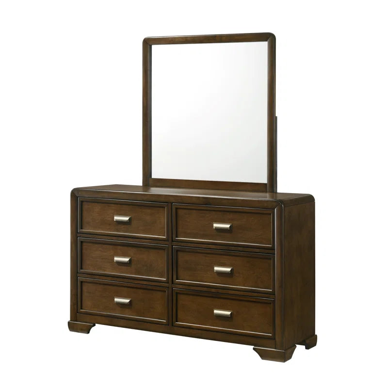 Coffield Brown Upholstered Panel Bedroom Set