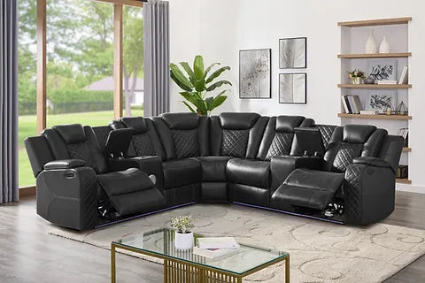 Eclipse 3-PC  Power Reclining Sectional (Bluetooth)