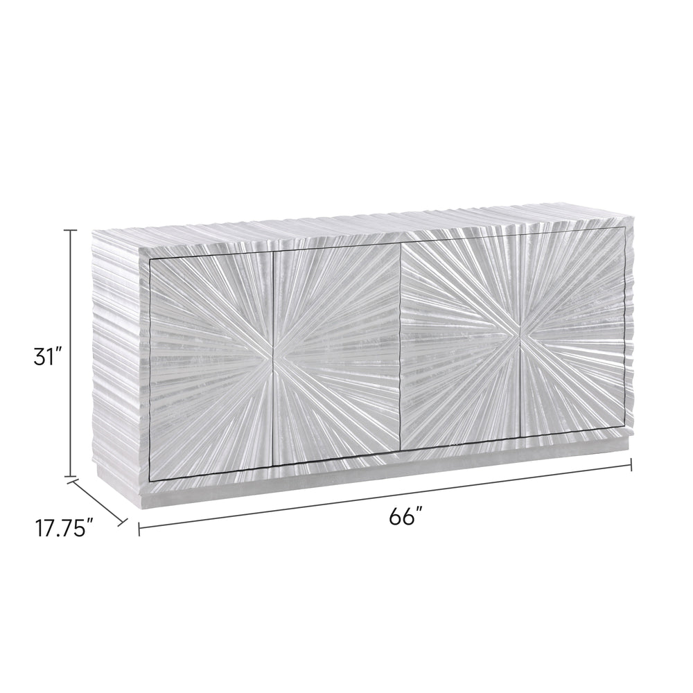 Selene Console (Silver Leaf)