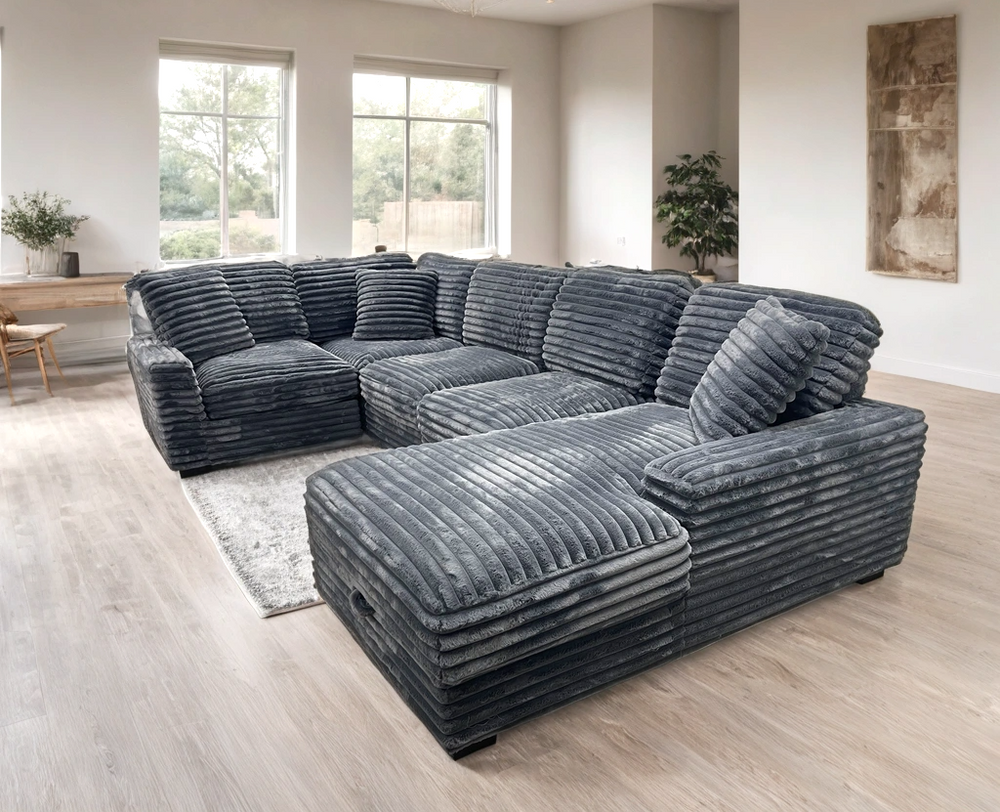 Alison Sectional w/Storage Chaise
