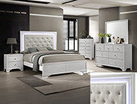 Lyssa LED Bedroom Suite by Crown Mark
