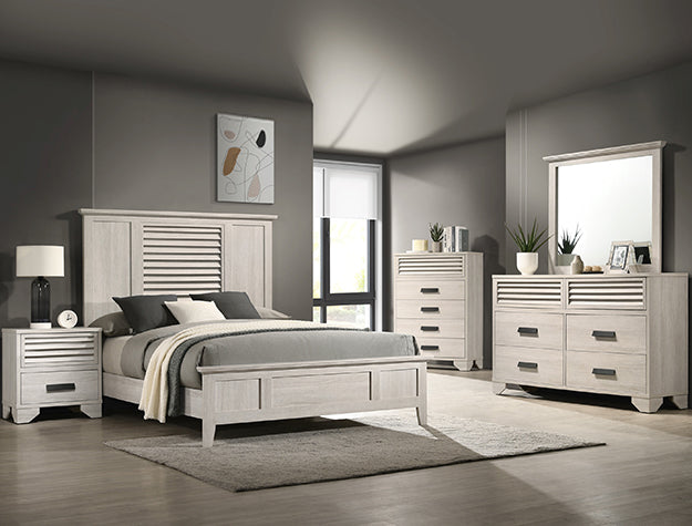 SETB4740 SARTER BedsROOM GROUP - WHITE