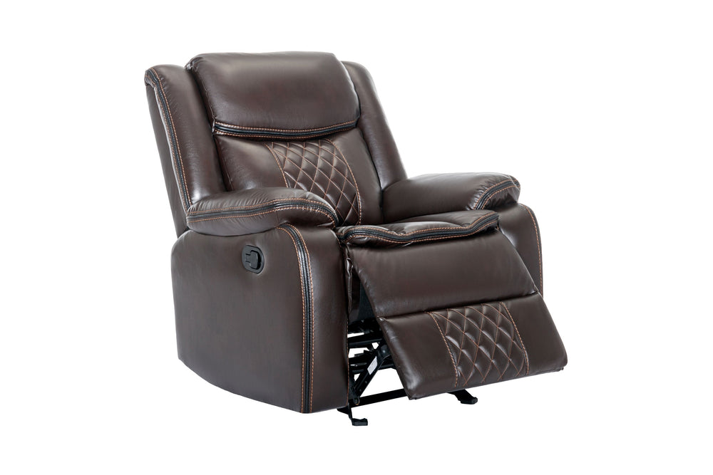 Weston 3-PC Brown Reclining Living Room Set