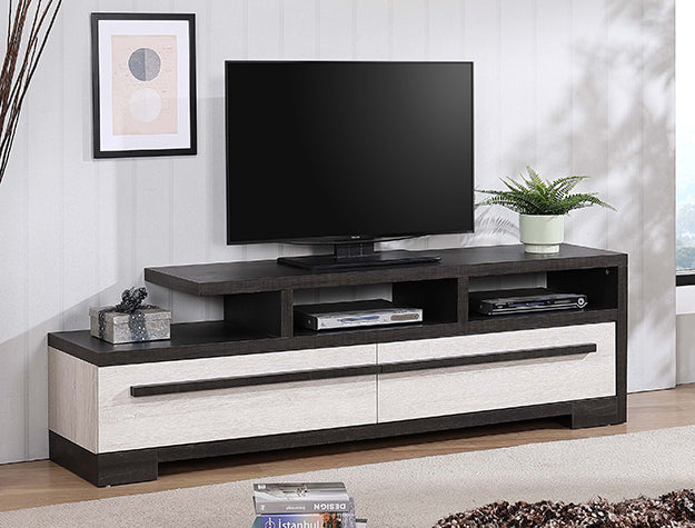 Remington TV Stand – Gray & Chalk | 71"W
