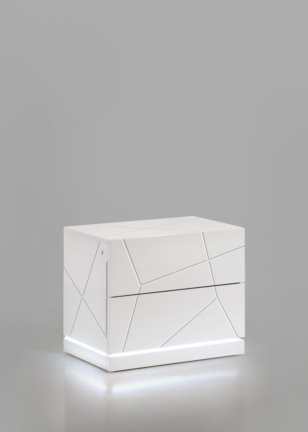 Lana 5-Piece Bedroom Suite with LED Lighting - White