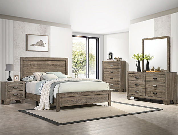 Millie Upholstered Bedroom Suite – Classic Bedroom Set by Crown Mark