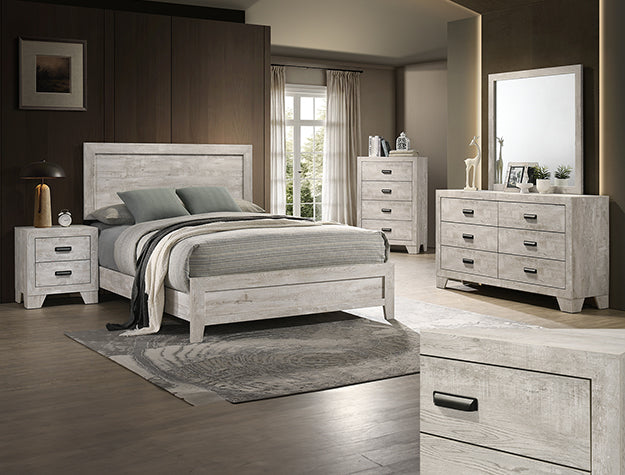 Millie Upholstered Bedroom Suite – Classic Bedroom Set by Crown Mark