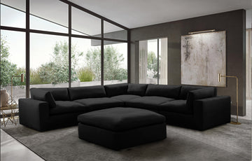 XL Black Cloud Sectional