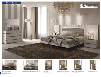 Marina Taupe Bedroom