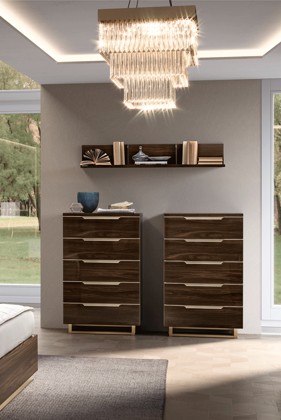 Smart Bedroom Walnut by Camelgroup – Italy