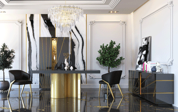 Oro Black Dining Room