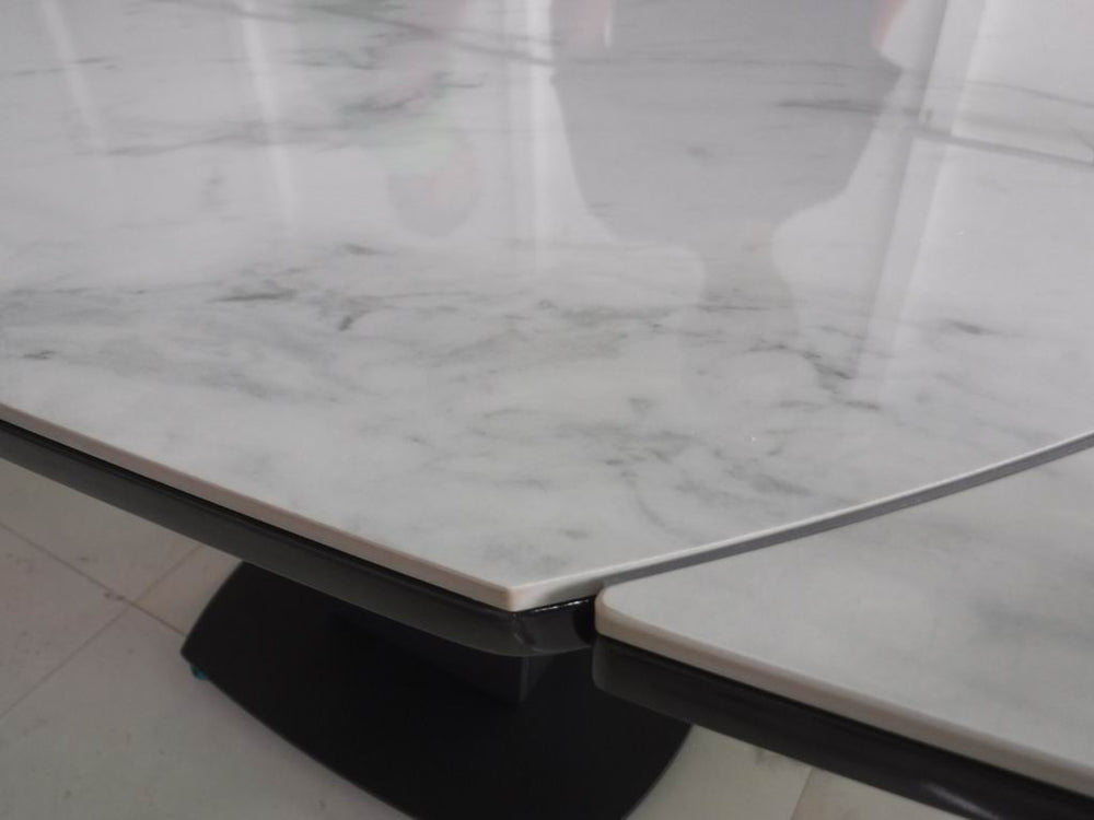 Marble Table White with 3405 White Chairs