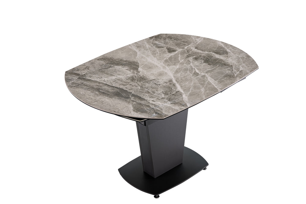 Marble Table Grey Taupe with 3405 Chairs Beige