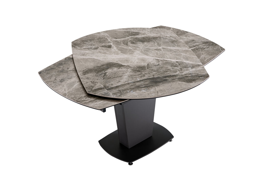 Marble Table Grey Taupe with 3405 Chairs Beige