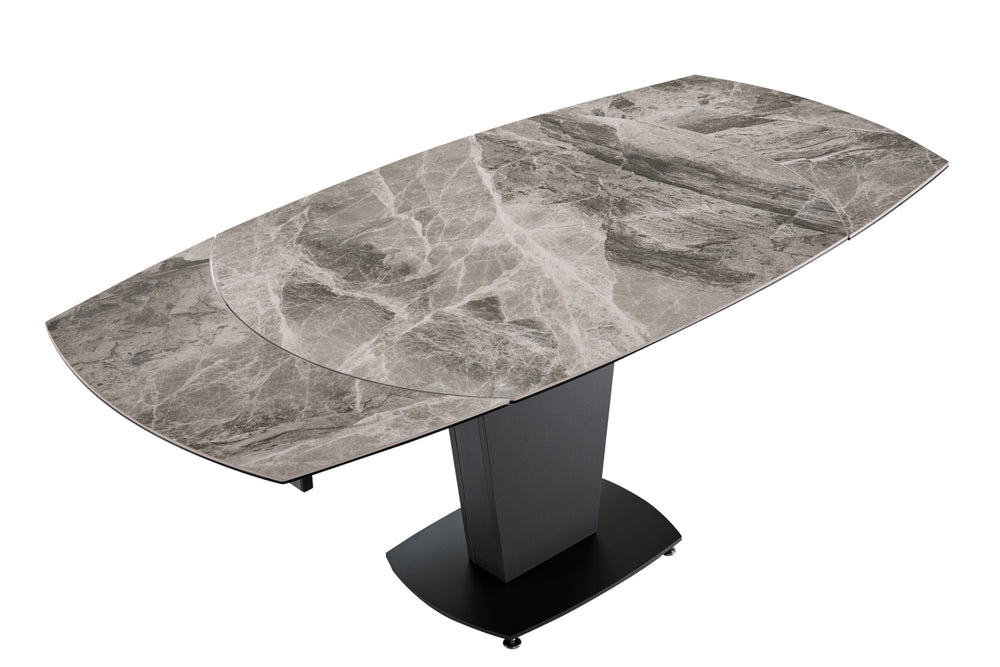 Marble Table Grey Taupe with 3405 Chairs Beige
