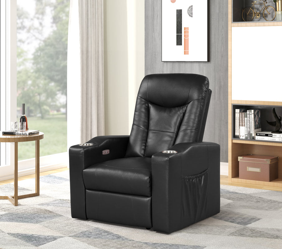 Madison Black Power Recliner Chair