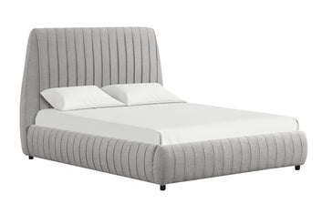 Oasis Gray Platform Bed