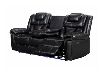 Alexa 3-PC Black Power Reclining Set