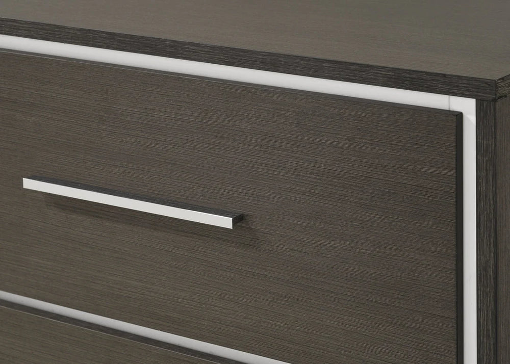 Sharpe Dark Finish Bedroom Suite | Tufted Headboard | Twin to King