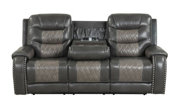 Ashley Two Tone Gray OVERSIZED 3-PC Reclining Set