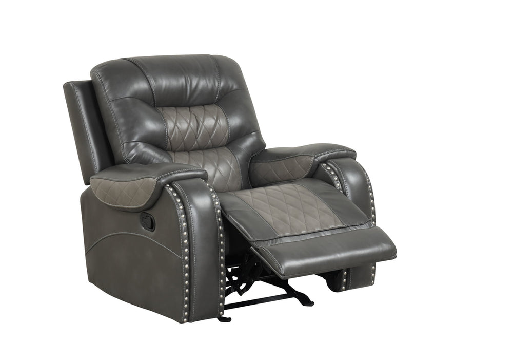 Ashley Two Tone Gray OVERSIZED 3-PC Reclining Set