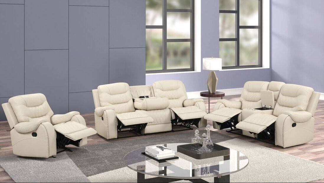 Ashley Ivory OVERSIZED 3-PC Reclining Set