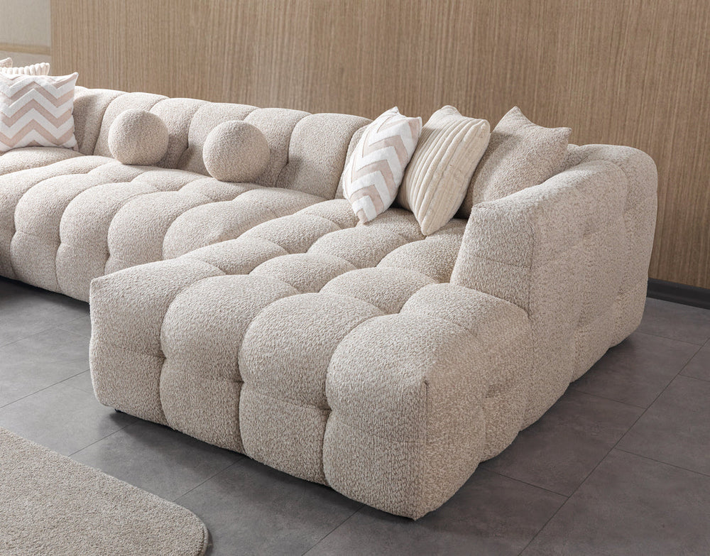 Ivy Boucle Double Chaise Sectional