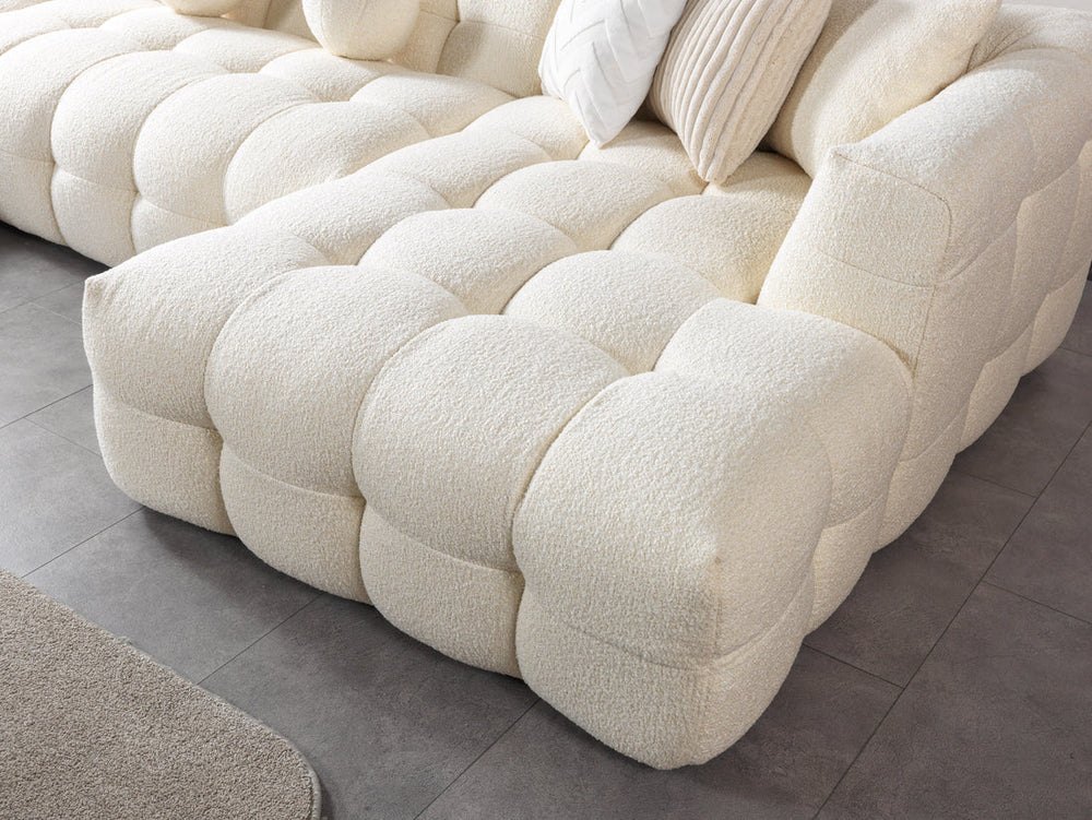 Ivy Boucle Double Chaise Sectional